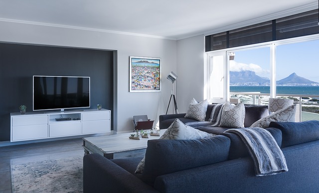 moderní minimalistický obývací pokoj